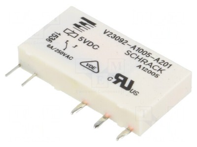 Releu Electromagnetic SPDT 5V 6A foto