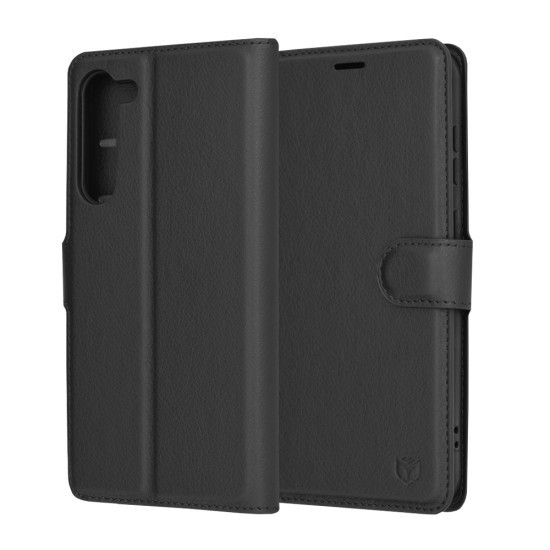 Husa pentru Samsung Galaxy S23 Plus - Techsuit Leather Folio - Black