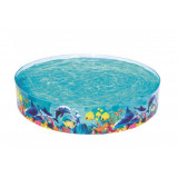 Piscina Pentru Copii cu Perete Rigida - Model Delfin - Bestway - 244&times;46 cm