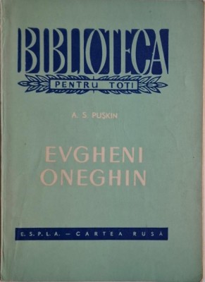 Evgheni Oneghin &amp;ndash; A. S. Puskin foto