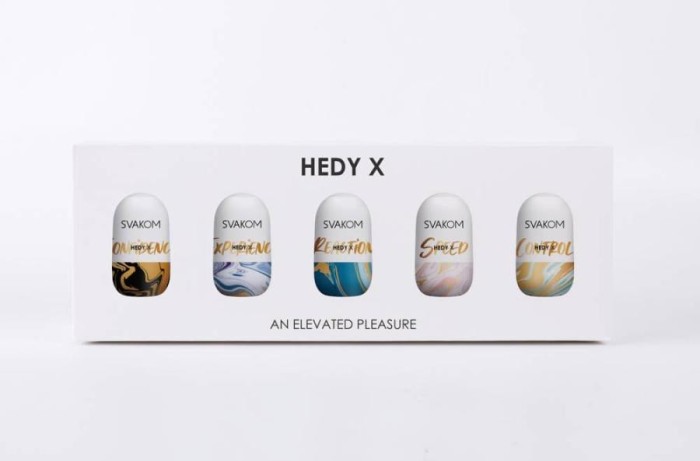 Set 5 Masturbatoare Hedy X-5 Mixed Textures Translucid