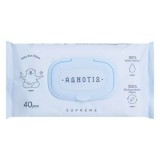Servetele umede pentru bebelusi, 40 buc, cu capac, 99% apa distilata, fara parfum, CMCLASS