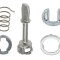Kit reparatie incuietoare yala usa auto Techstar, compatibil VW Passat B5 Lupo Bora Golf 4 Audi A3 A4 A6, 1996&ndash;2005, 5 piese metalice, 3B0837167