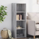 Gossi dulap inalt, gri sonoma, 40x41x124 cm, lemn prelucrat