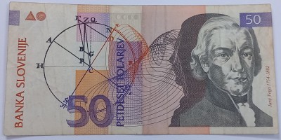Slovenia, 50 Tolarjev 1992 foto