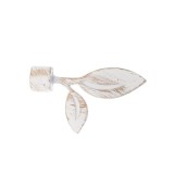 Set Capăt Decorativ Galerie Bahia Fi20 &ndash; Alb/Auriu Compoziție Fier Forjat