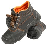 Bocanci de protectie marimea 44 5005, bombeu otel 200J, insertie talpa otel antiperforatie, talpa antiderapanta antistatica rezistenta la uleiuri