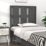 vidaXL Tăblie de pat, gri, 80,5x4x100 cm, lemn masiv de pin