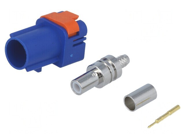Conector FAKRA Tată Crimpat Polarizare C-Signal Blue