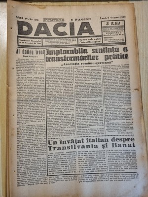 Dacia 3 august 1942-stiri al 2-lea razboi mondial,art. deva,timisooara foto