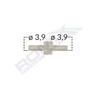 Conector Liniar Furtun Conducte Universal 3.9Mm - Gri Set 5 Buc 136784 C60657-RMX foto