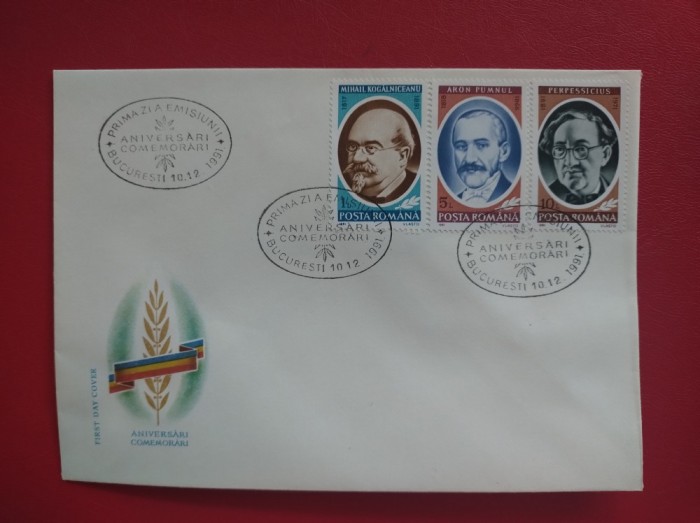 1991 - FDC - ANIVERSARI, COMEMORARI