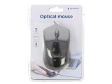 Mouse optic USB negru cu cablu 1,35m 3 butoane