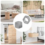 vidaXL Piuliță hexagonală Simplu 2 pcs Argintiu M6 Fier 864472