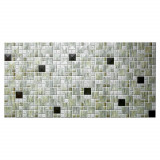 Panou decorativ, PVC, model mozaic, striat, nuante gri, 96x48.5 cm, Artool