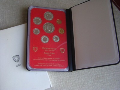 ELVETIA - Set Monede 1997 Proof foto