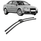 Cumpara ieftin Set stergatoare auto AUDI A4 B7 (8EC) din 2004-2008, pentru parbriz, Valeo Silencio Xtrm