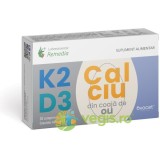 Vitamina K2 + D3 + CALCIU (din Coaja de Ou) 30cpr