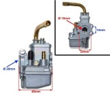 Carburator KTM Puch Sachs Hercules 10 mm