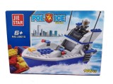 Cumpara ieftin Lego barcuta de politie JIE STAR POLICE 104 piese