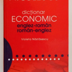DICTIONAR ECONOMIC ENGLEZ-ROMAN/ROMAN-ENGLEZ de VIOLETA NASTASESCU , 2007 *PREZINTA HALOURI DE APA