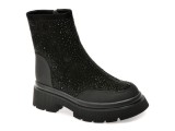 Ghete GRYXX negre, KR381, din piele intoarsa