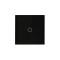 Interupator simplu cu touch, IP45, sticla securizata, 86 x 86 x 7 mm, negru