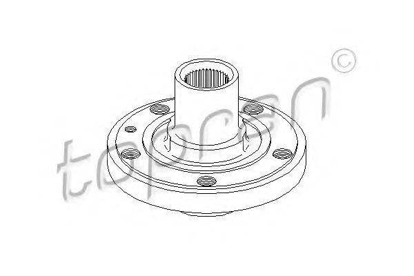 Butuc roata VW TRANSPORTER IV platou / sasiu (70XD) (1990 - 2003) TOPRAN 107 952