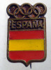 I.642 INSIGNA SPANIA ESPANA OLIMPIADA CERCURI OLIMPICE 15,5/10mm email, Europa