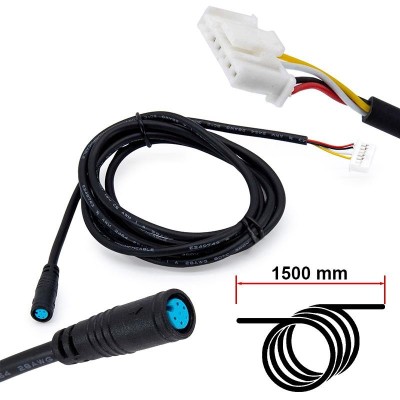 Cablu Conector trotineta electrica impermeabil de 8 mm Ninebot Max G30 1/1 1,5 m foto