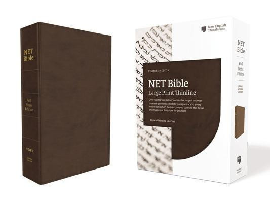 Net Bible, Full-Notes Edition, Genuine Leather, Brown, Comfort Print: Holy Bible