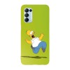Husa compatibila cu Oppo Find X3 Lite model Scared Homer Simson, Silicon, TPU, Viceversa, Transparent, Carcasa