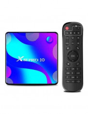 TV Box X88 Pro 10 Smart Media Player, 4K, RAM 4GB, ROM 32GB, Android 10, Rockchip RK3318 QuadCore, SPDIF, Slot Card, Wi-Fi foto