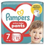 Scutece Active Baby Pants Marimea 7 pentru 17 kg+, 22 bucati, Pampers
