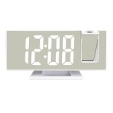 Ceas multifunctional cu LED si proiectie, stil oglinda, alarma, afisaj LCD