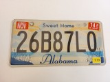 Alabama Inmatriculare USA original, decor de perete