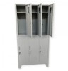 Vestiar metalic Premium cu picioare si 6 usi (3x2) 1000x350x1920 mm (LxlxH), Asamblat, PLUS