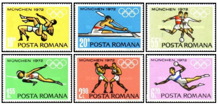 Romania 1972 - Preolimpiada-Munchen, serie neuzata