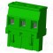 Conector regletă de conexiuni deconectabilă mamă TS 15A AMPHENOL ANYTEK verde 3 pini