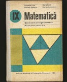 MATEMATICĂ - GEOMETRIE ȘI TRIGONOMETRIE - MANUAL CLASA A IX-A - AUGUSTIN COȚA