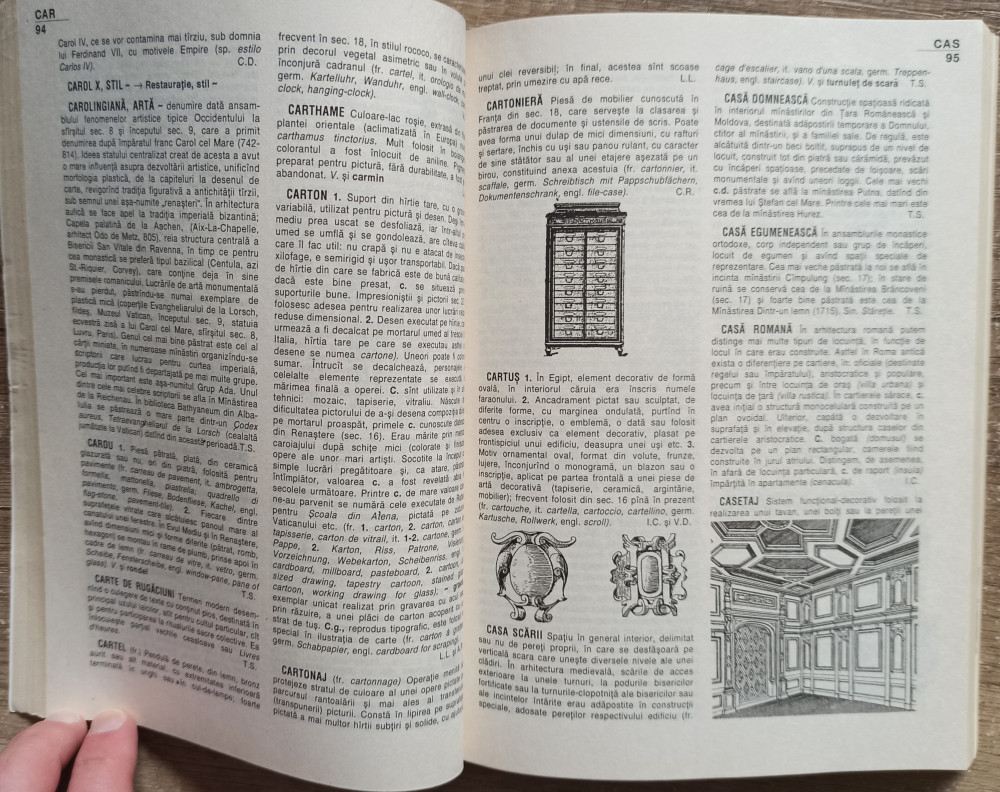 Dictionar de arta (forme, tehnici, stiluri artistice)// vol. 1, 1995 |  Okazii.ro