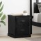vidaXL Dulap de noapte Stejar negru 39 x 39 x 47.5 cm Lemn compozit