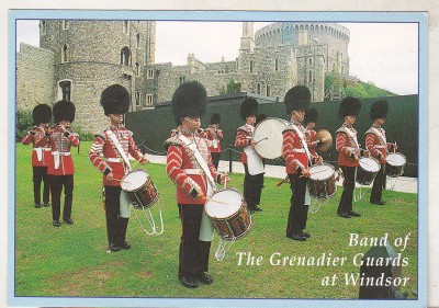 bnk cp Militare - Anglia - Formatia de muzica a Grenadierilor la Windsor foto
