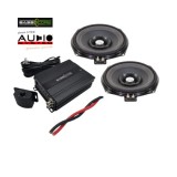 Pachet 2 subwoofere Audio System dedicate pentru BMW E/F/G, cu amplificator 1 canale de la BassCore si cablu de alimentare de 5 metri. CarStore Techno