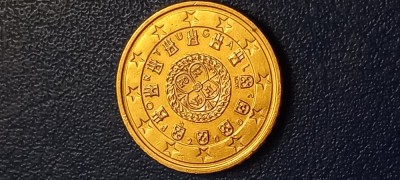 Moneda 50 Euro cent 2002 Portugalia foto