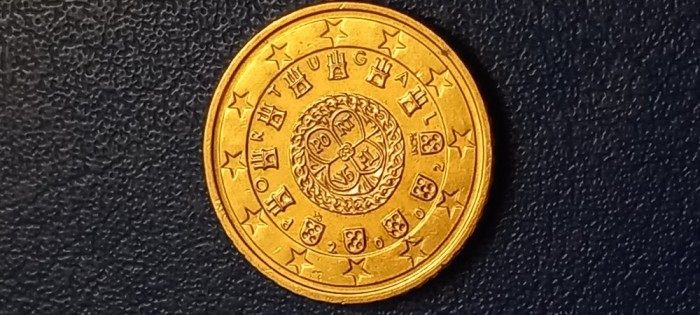 Moneda 50 Euro cent 2002 Portugalia