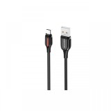 Cablu Borofone BU14 Heroic USB la MicroUSB, 1.2m Negru