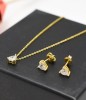 Set Argint 925 cu element zirconiu, Hearth Set384L, Argintboutique