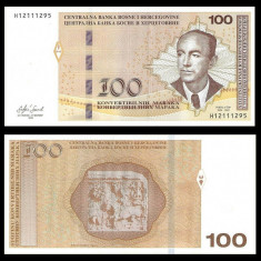 BOSNIA HERTEGOVINA █ bancnota █ 100 Konvertibilnih Marka █ 2019 █ P-86 BiH █ UNC