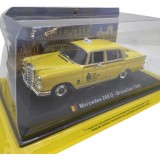 Macheta auto metal Mercedes 200 Bruxelles Taxi 1962 galben scara 1/43